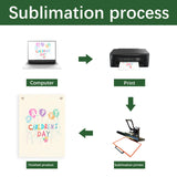 4 pcs sublimation blank canvas banner hanging flag banner for nursery wall decor for kids room decor for boys and girls,canvas banner wall hanging sublimation banner blank GEKIXUTP