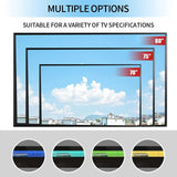 wuleen Floating TV Stand, 71" Floating Entertainment Center Wall Mounted,Floating Wall Mounted TV Shelf with Led Lights and Power Outlet,Modern High Gloss tv Cabinet Media Console with Storage wuleen