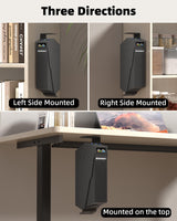 Gun Safe, Mounted Biometric Pistol Safe Drop Down Gun Lock Box for Handgun with 3 Ways Quick Access Bedside Pistol Case for Nightstand, Desk, Wall, Dresser SOOWAY