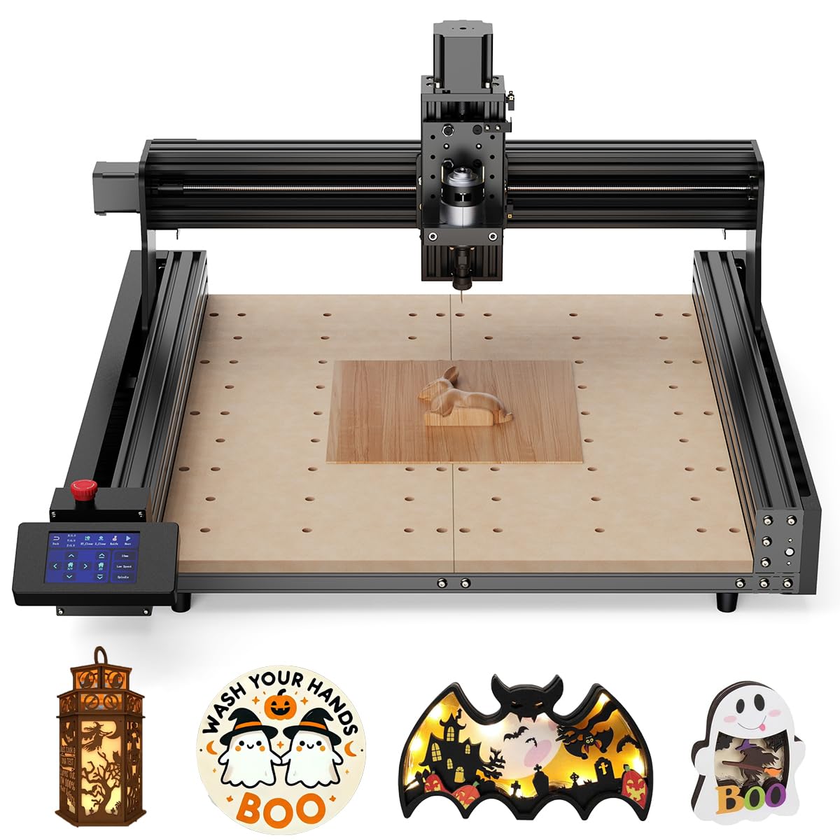 CNC Router Machine,TTC450 3-Axis Engraving All-Aluminum Milling Machine for Engraving, Cutting MDF, Acrylic, Solid Wood, Nylon, PCB, Carbon Fiberboard, Working Area 18.1 x 18.1 x 3.1In CNC Machine OUYANG