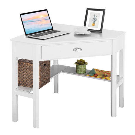 Giantex with One Drawer and One Storage Shelf, White Finish Giantex