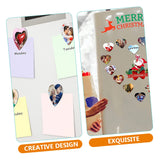 COLLBATH 30pcs Blank Fridge Magnet Magnetic Fridge Sticker Car Magnet Refrigerator for Car Heart Sublimation Magnets Sublimated Fridge Sticker Accessories Heart-Shaped White COLLBATH