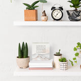 Religious Christian Decor Wood Box Sign 5 x 5 Inches Faith Scripture Box Sign Wooden Square Sign Decor Inspirational Rustic Bible Verse Desk Decor Wood Sign for Home Farmhouse Office Bathroom IYEZH