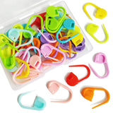 50 Colorful Knitting Markers - Crochet Clips & Pins, Locking Stitch Markers, DIY Craft Plastic Safety Pins, Weave Stitch Needle Clip Counter (10 Colors) TTSAM