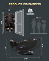 4D Massage Chairs Full Body,Zero Gravity SL-Track Shiatsu Massage Chair Recliner,Core Heating,20 Massage Techniques,Deep Yoga Stretch,Foot Rollers, Ai Voice,Touch Screen,Wireless Charging armali