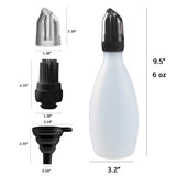 Silicone Basting Brush for Cooking - Oil Dispenser with Brush, All in One Oil Brush for Cooking, BBQ Brush, BBQ Mop- Smoker Accessories Gifts for Men - Sauce Brush for Cooking- Grilling Tools (Black) Gourmet Easy