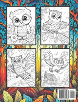 Owl Coloring Book: For Kids Majosta