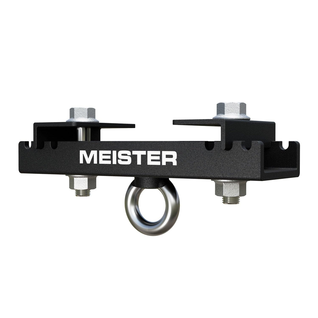 Meister Beam Clamp Hanger Mount for Boxing & MMA Heavy Bags, Suspension Straps & Ceiling Fixtures - Black - 3.5" - 5.5" Meister