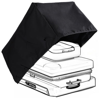 Ruclles 15"x15" Auto Heat Press Machine 2 Dust Cover - Heavy-Duty Black Oxford Fabric, Moisture-Resistant & Dustproof Protective Cover, 20"x16"x12" Size