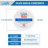 SRA Solder 135 Rosin Paste Soldering Flux For Electronics, No Clean Flux Made for Lead and Lead-Free Solder Circuit Boards and Copper Electrical Wire - Safe Clean Residues with No Goopy Mess (2oz Jar) SRA Soldering Products