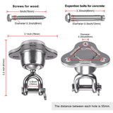 SELEWARE Heavy Bag Hanger Punching Bag Heavy Bag Ceiling Mount Hanger Silent Ball Swivel for Boxing Muay Thai Training Speed Bag, Heavy Duty Swing Hanger Swivel Hook for Tire Net Swing Hardware SELEWARE