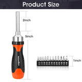 ValueMax 13-in-1 Multi-bit Ratcheting Screwdriver Set Tool All in One, Portable Multi-purpose Ratchet Screw-driver, Slotted/Philips/Torx/Square ValueMax