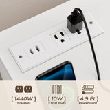 STIKELY 9 Drawer Dresser for Bedroom with Power Outlet and LED Light, White Dresser Chest of Drawers for Closet, Modern Dressers Organizer Cabinet for Living Room, Entryway, Hallway STIKELY