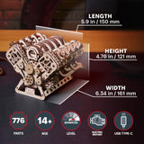 UGEARS V8 Engine Model Kit - Advanced 3D Wooden Puzzles for Adults - DIY Kits Gifts for Engineers - 3D Puzzle Model Engine Kit for Adults for Father's Day, Birthdays, Christmas - 776 Pcs UGEARS