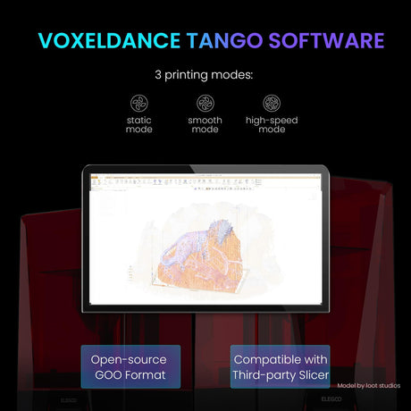 ELEGOO Saturn 3 MSLA 12K 3D Printer, Desktop Resin 3D Printer with 10-Inch Monochrome LCD, Voxeldance Tango Slicer, Large Printing Size of 8.62x4.84x9.84 inches ELEGOO