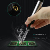 Jadeshay Butane Gas Soldering Iron Kit, 4 in 1 Cordless Adjustable Temperature 250-450℃ Welding Tool with Interchangeable Tips Jadeshay