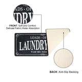 ROMAMIGO Non Slip Laundry Runner Rug - Farmhouse Kitchen Floor Mat for Mudroom and Bathroom - Black, 20 X 47 Inches ROMAMIGO