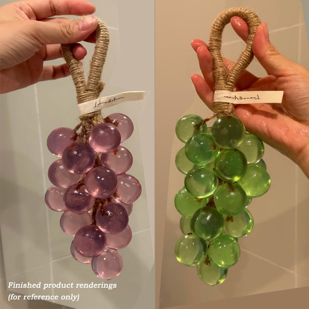 DIY Grape Soap Making Kit for Beginners, Complete Handmade Craft Set with Molds, Jute Rope, Mica Powder, Natural Soap Base & Tools Home Decor, Gift Ready CASADE11