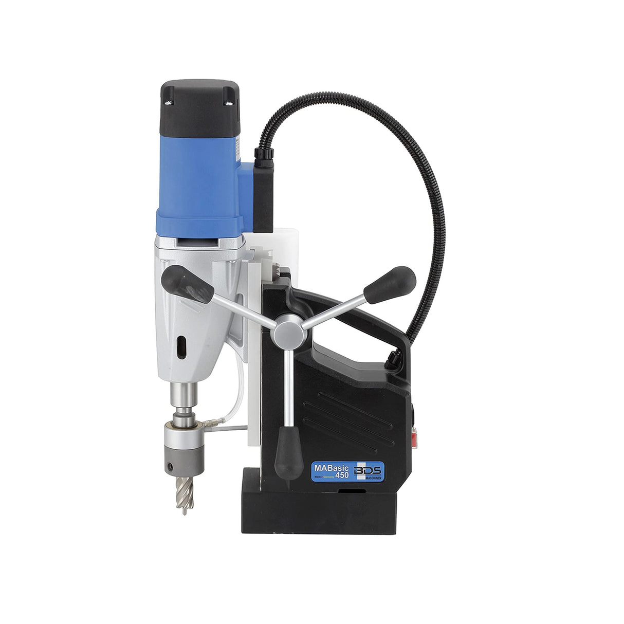 C.S. Unitec MABasic 450 Portable Magnetic Drill Press | 1150W 2-Speed Benchtop Power Drill Machine w/up to 1-3/4" Diameter & 6-1/3" Depth of Cut | Oil Bottle Included CS Unitec