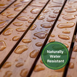 Rose Home Fashion Teak Wood Shower Stool 17" Folding Seat Fully Assembled Waterproof Bench in Bathroom Inside Corner Chair Rose Home Fashion