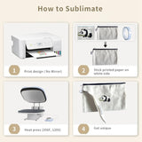 10 Pack Sublimation Blanks Canvas Makeup Bags with Wristband Lanyards, DIY Heat Transfer Cosmetic and Pencil Pouches, Multi-Purpose Travel Toiletry Zipper Bags for Crafting and Personalization HeKimLee