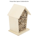 Bee Houses Bird House Bee Hive Wooden Insects House, Wooden Bee Hive, Hanging Hotels for Pollinator Bees, Ladybugs Pssopp