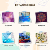 IVEI DIY MDF Coasters/Thin Wood Blanks/Keyrings/Magnets/Boxes for Painting, Decoupage, Resin Art Work & Decoration (Plain Fridge Magnet) IVEI