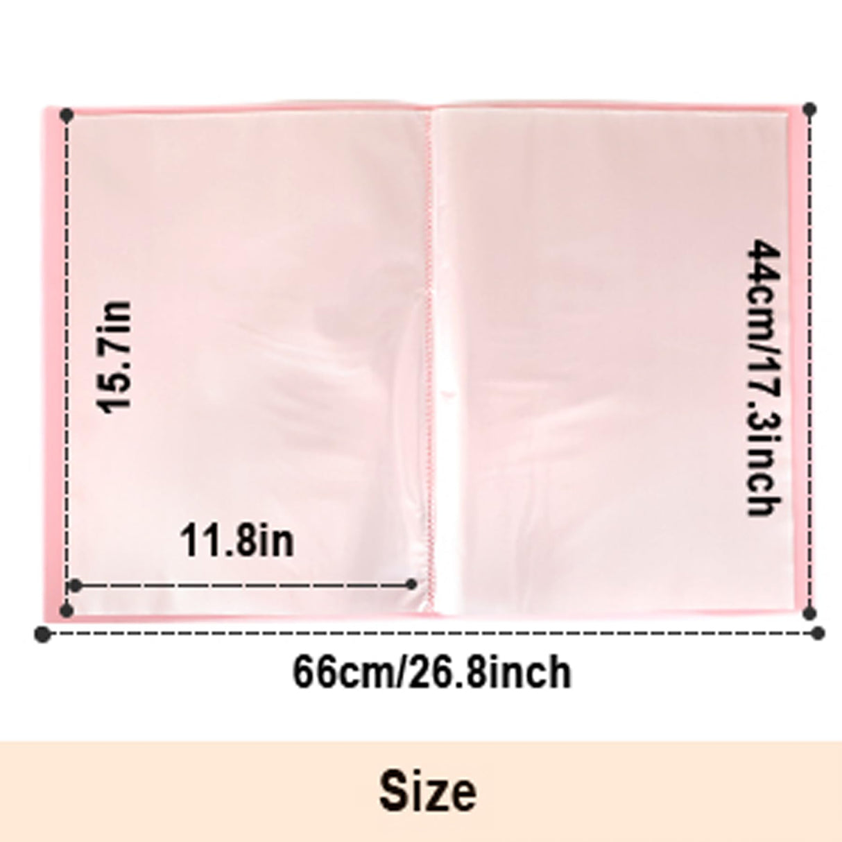 2 Packs A3 Storage Book for Diamond Art Portfolio Folder for Diamond Painting Accessories with 60 Pocket Slevees Protectors (2PCS-Green and White) ESEHGS