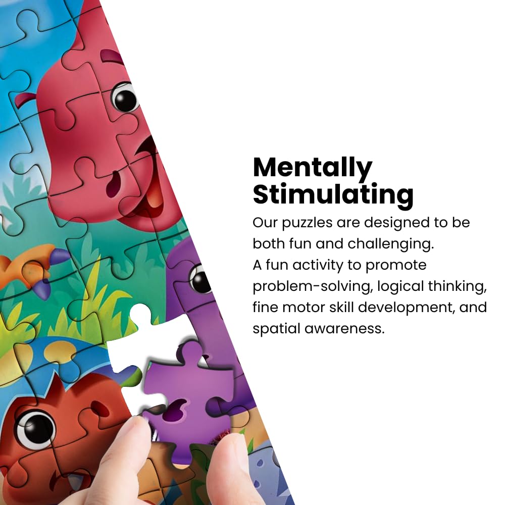 Masterpieces – 48 Piece Jigsaw Puzzle for Kids 4+ Years, Fantasy Friends with Googly Eyes, Educational and Fun Game, Gift Idea for Children, 19" x 14 Masterpieces