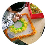 Landscape of Sunset Mountain Tree Latch Hook Rug Kit for Adults DIY Carpet Cushion with Printed Canvas Crochet Yarn Craft Hook and Latch Tapestry for Home Decor Pets Warm Pads 60x40cm(2) Generic