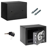 Fireproof and Waterproof Electronic Safe Box with Digital Keypad & Keys, Money Box and Deposit Box for Cash Gun Jewelry Home Office Hotel Security Storage - with 2 keys and Tools (9" x 6.7 x 6.7") AMZOSS