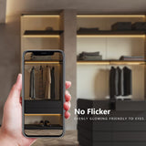 AIMENGTE Cabinet Light 12V COB LED Strip Lights, 6-in-1 Penetrable Touch Dimming, Suitable for Wine Cabinets, Shoe Racks, Display Cabinets, Wardrobes, Kitchen Cabinets, and Showcase Lighting AIMENGTE