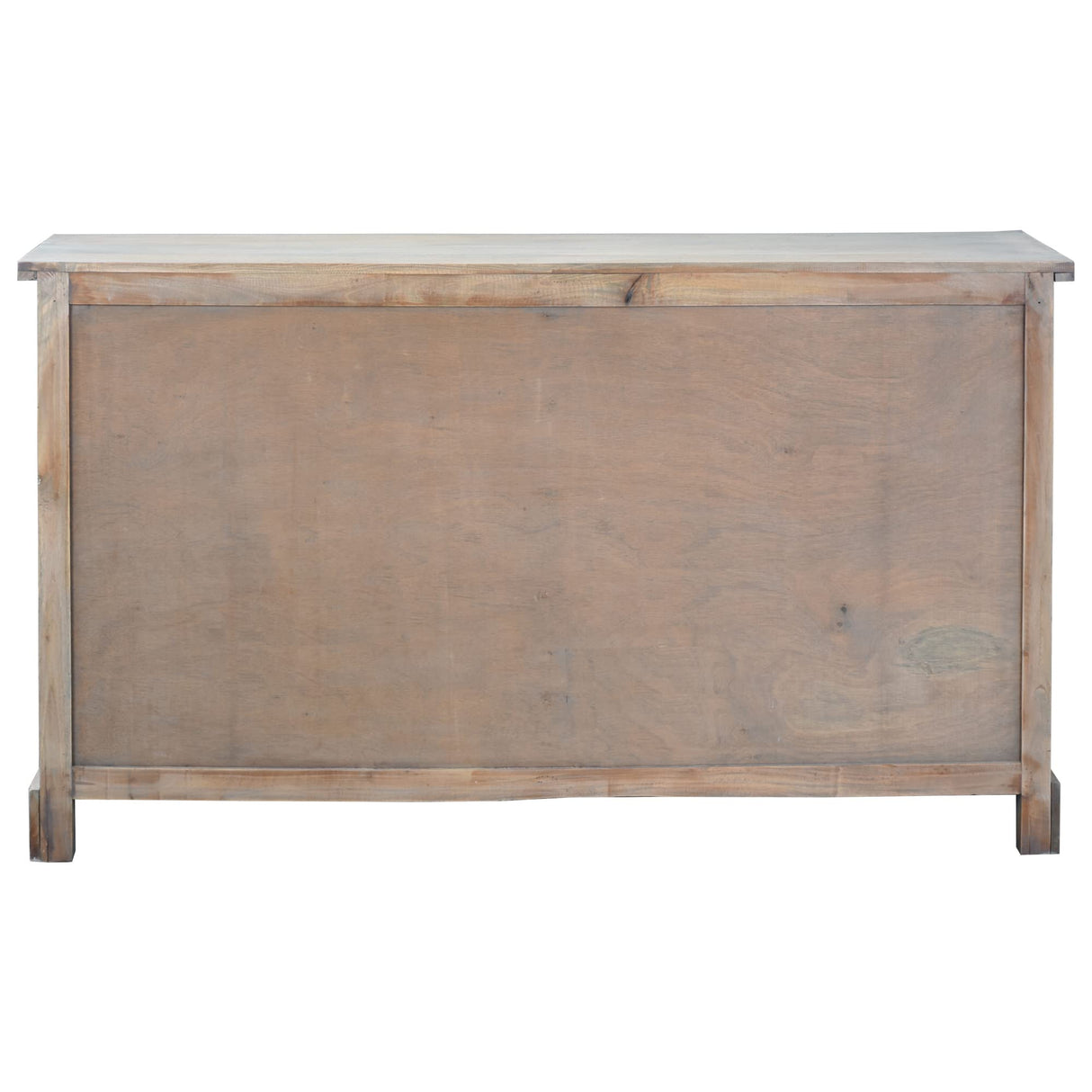 Sunset Trading Cottage Arched Glass Door Credenza Solid Wood Display Cabinet | Fully Assembled Sideboard Buffet Server, 63" Wide, Distressed Sunset Trading