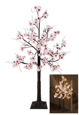 Uieke Cherry Blossom Tree, 6FT 96 Fairy Lights Artificial Lighted Tree for Home Inside Outdoor Spring Wedding Party Festival Decor, Warm White Uieke