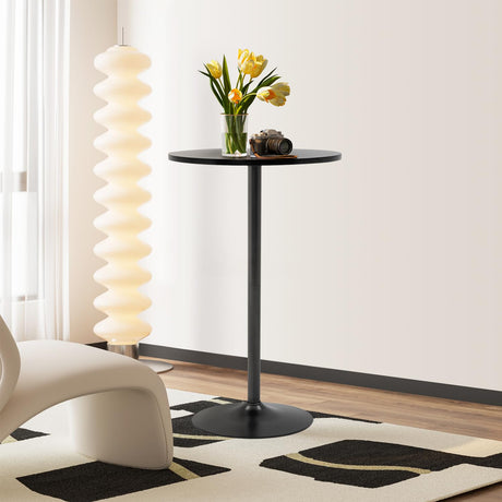 FDW Pub Table 40 Inch Height Cocktail Table Round Bistro Bar Table for Home and Kitchen Dining FDW
