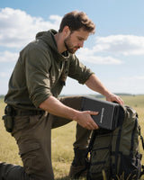 Biometric Gun Safe Travel Case for Pistol, Easy Edition, Quick Access with Smart Fingerprint and Keys, Portable Handgun Safe for Home Bedside Nightstand Car Glimstone