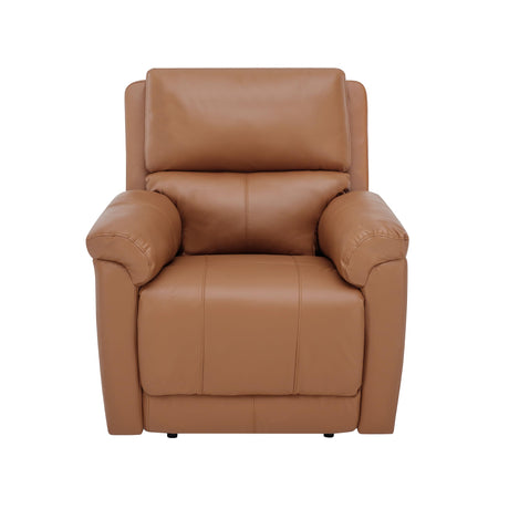 MINCETA Recliner Chairs,Modern 5" Wall Hugger Nursery Recliner with Overstuffed Arm and Back for Living Room,PU Leather in Brown MINCETA