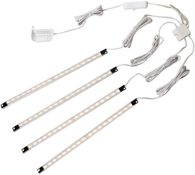 Cefrank Under Cabinet Lighting Bookshelf Light Bar - UL-Listed - Low Profile - Energy Saving - Cool to Touch - Soft Warm White