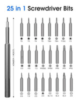 Precision Screwdriver Set, Small Screwdriver with Torx Phillips Head & Flathead, Repair Tool Kit with Magnetic Bits for Electronics, PC, Watch, Jewelry, DIY Projects and Home Repairing Kingsdun