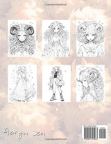 Anime Coloring Book: Zodiac Aries: Manga Art & Anime Enthusiasts Stress Relief Adult Coloring (Anime Zodiac Signs) Majosta
