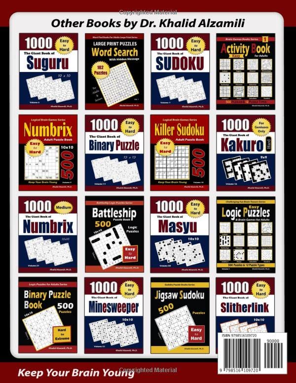 Jigsaw Sudoku Adult Puzzle Book: 1000 Medium Irregular Sudoku Puzzles (The Big Books of Logic Puzzles Series) WoodArtSupply