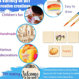 ZQYYQZ 30PCS 4x4 Inch Wood Squares, Unfinished Blank Natural Square Wood Pieces Wooden Cutouts for DIY Crafts Painting, Scrabble Tiles, Coasters, Home Decoration ZQYYQZ