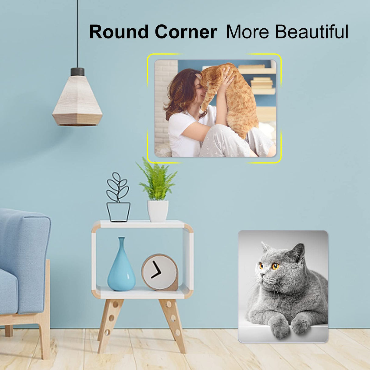 6 Pieces Aluminum Sublimation Blanks Sheet[8X10in] KSVZS Metal Blanks Sublimation Blanks,Metal Wall Frame Blanks Wall Decor for Bedroom,Living Room,Wedding,Family Pets,3+3 KSVZS