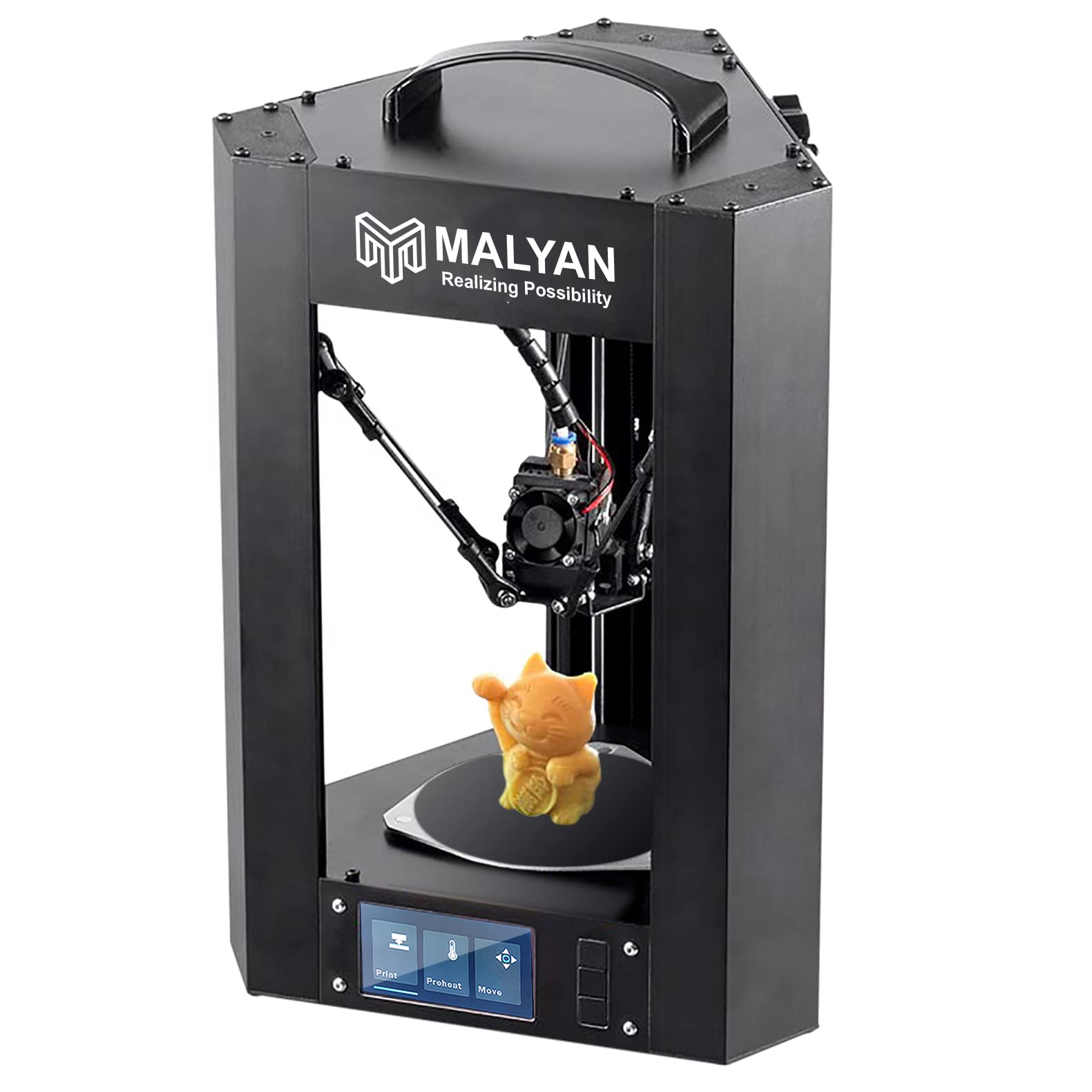 MALYAN M300 Mini 3D Printer - Fully Assembled FDM 3D Printers for Kids and Beginners, Small FDM 3D Printer for Home Use,Printing Size 100*φ100 mm - WoodArtSupply