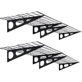 Jwevvie 2 Pack 2 x 6 ft Garage Shelving Wall Mounted, Heavy Duty Garage Wall Shelves, 440 lbs Load Capacity Storage Rack Floating Shelves Jwevvie