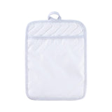 Anyi Pot Holders and Oven Mitts 7" X 9" Heat Resistant Pocket Pot Holder Set Feature of Non Slip Kitchen Hot Pad Oven Mitts, 3-Pack (White) Anyi