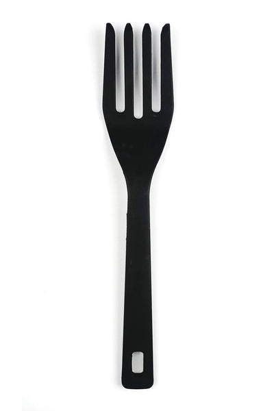 RSVP International (EFF-TQ) Silicone Flexible Fork, Black, 11" | Mixes Ingredients, Mashes Food, Whisks Eggs, & More | Dishwasher Safe & Heat Resistant | Baking, Serving, Mixing Made Easy