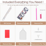 Sanjee Dogs Diamond Art Kits for Adults, Diamond Painting Kits for Beginner, 5D DIY Round Full Drill Gem Art Crafts for Home Wall Decor Gift, 12x12inch Sanjee