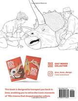 90s Cult Movies - Coloring book: Bring cinematic icons to life by coloring the most important characters and scenes of the '90s. Exclusively for the nostalgic at heart. WoodArtSupply