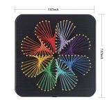 THOUDONER DIY 3D String Art Crafts Kit for Adults Beginner Unique Gift, Windmill(7.87inch*7.87inch). THOUDONER
